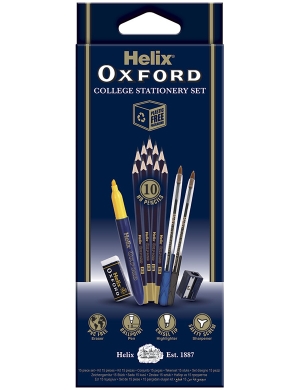 Oxford College Stationery Set 15pc
